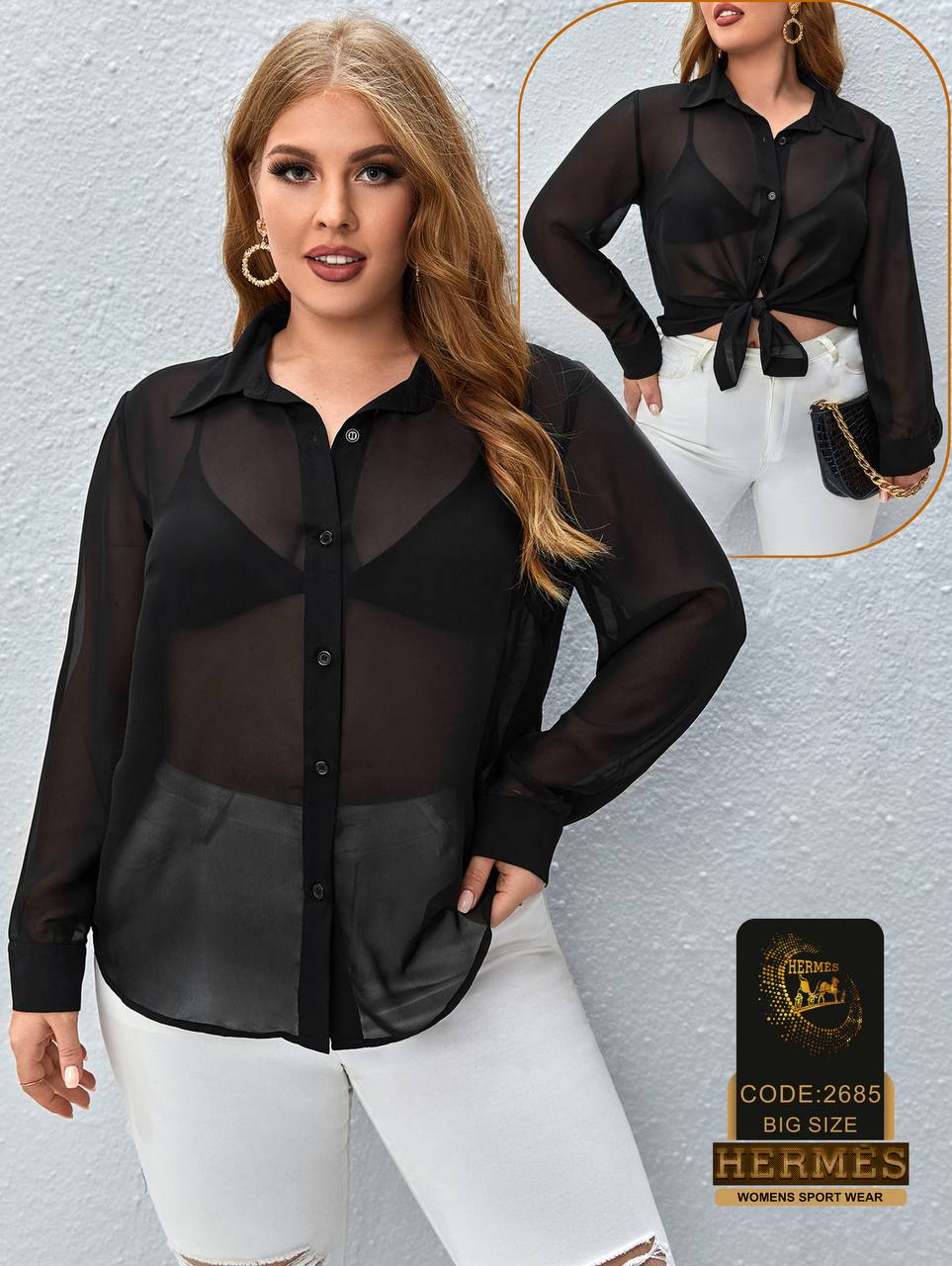 شومیز تمام تور کد2685