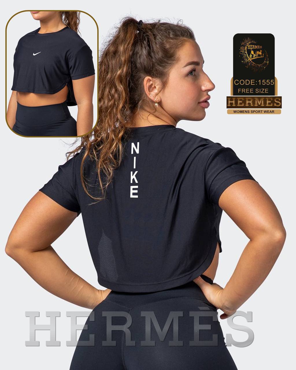 کراپ آستین کوتاه NIKE کد1555